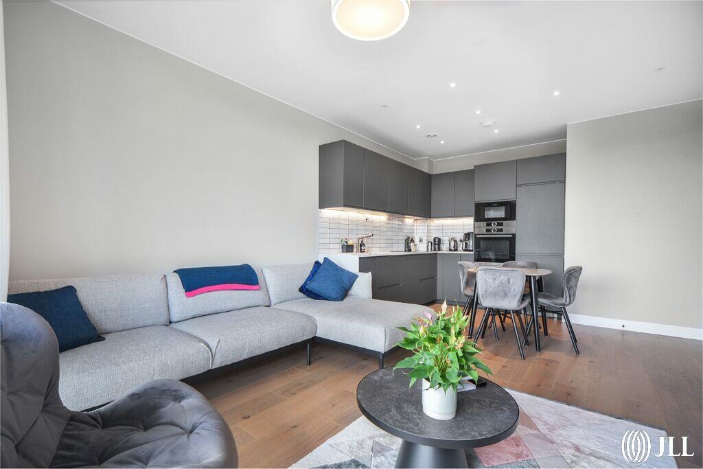 Houses and Apartments to Rent by JLL at Sugar House Island, Newham, E15, living kitchen dining area