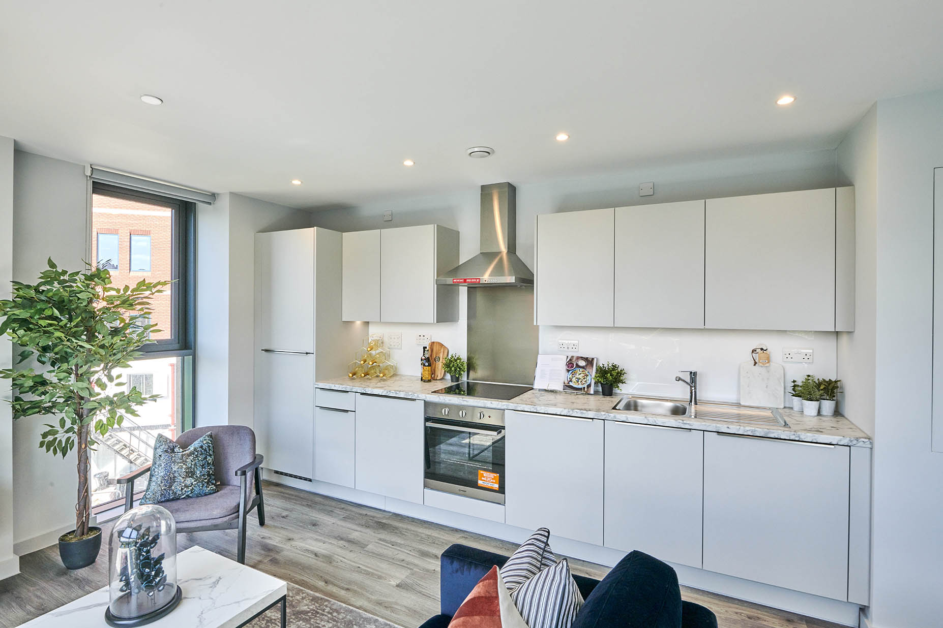 Apartments to Rent by JLL at Duet, Salford, M50, kitchen dining area