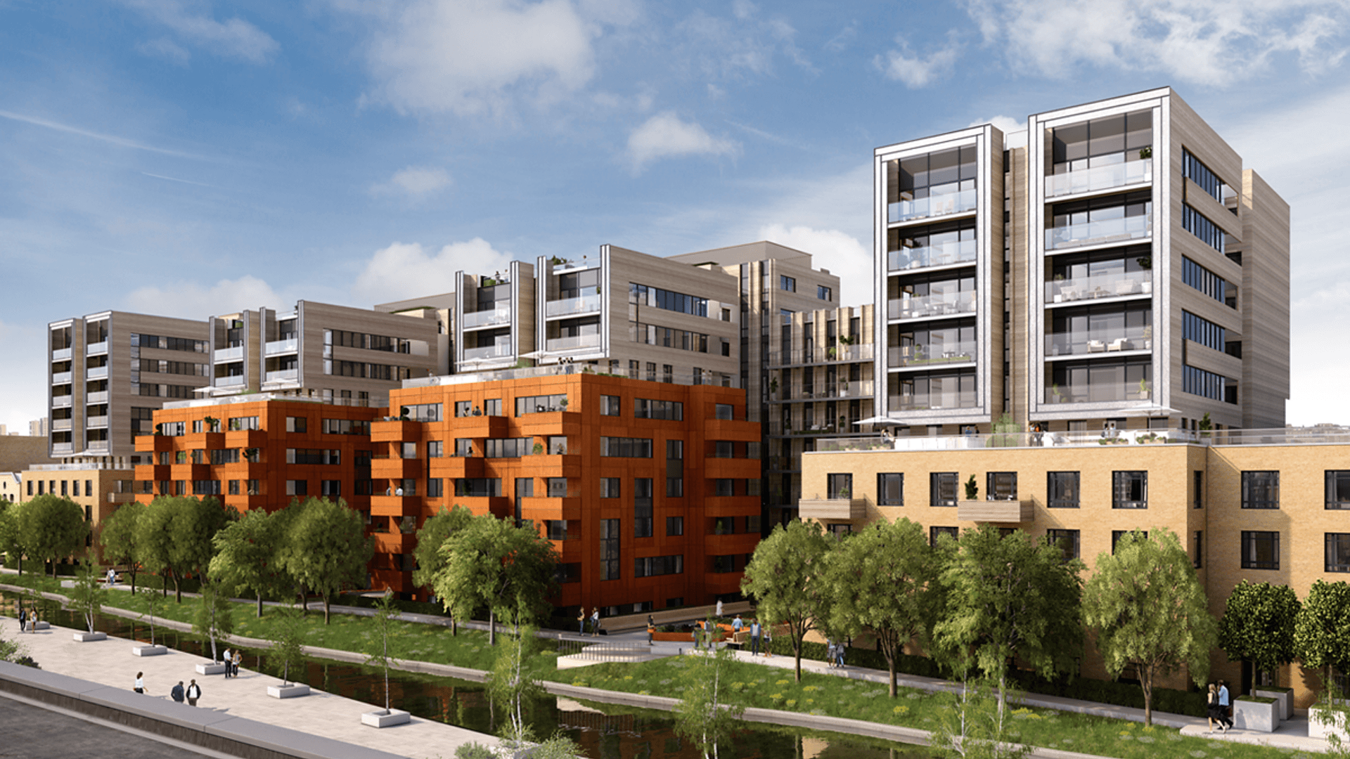 Apartments to Rent by a2dominion at City Wharf, Hackney, N1, development panoramic