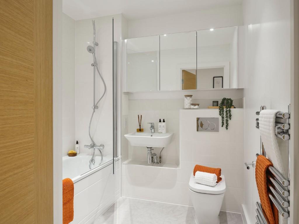 Apartments to Rent by Savills at The Picture House, Redbridge, IG1, bathroom