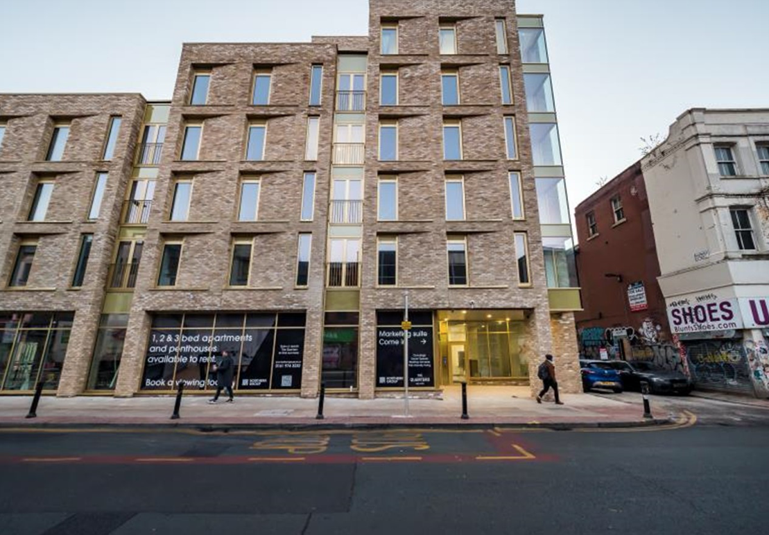 Apartments to Rent by Northern Group at The Quarters, Manchester, M1, building panoramic