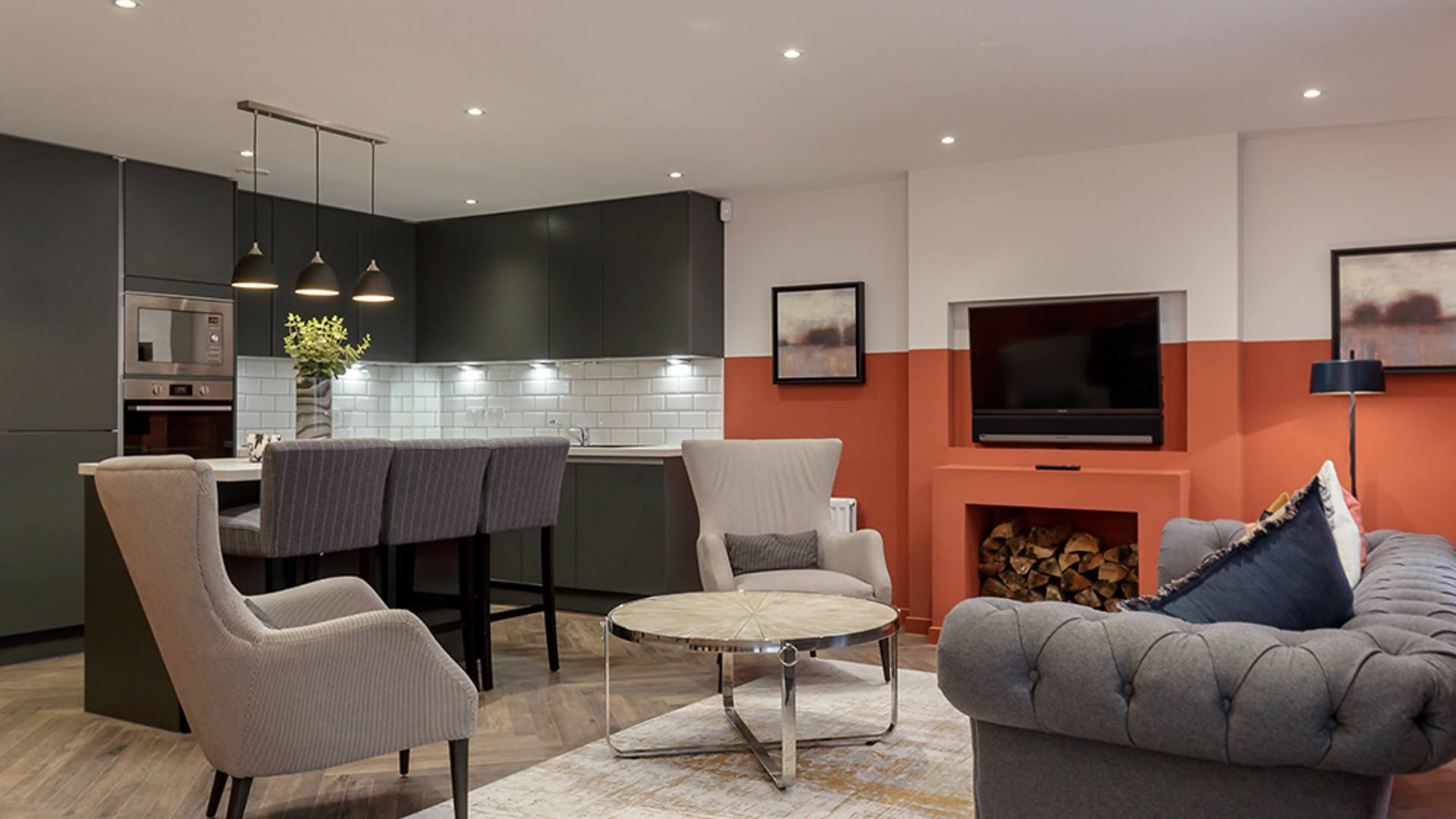 Apartments to Rent by JLL at Lochrin Quay, Edinburgh, EH3, communal lounge area