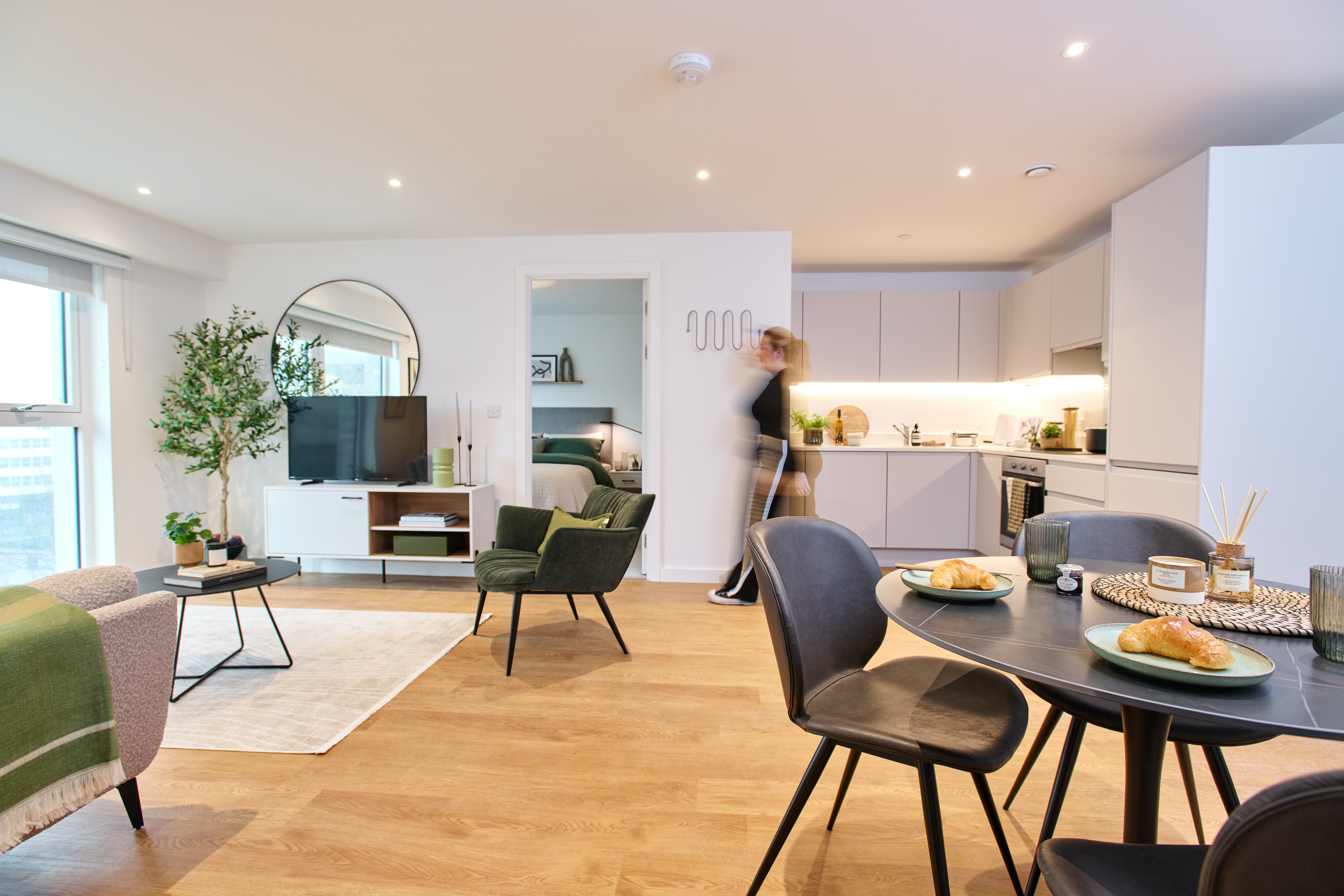 Apartments to Rent by Apo at Apo at The Holloway, Birmingham, B1, living kitchen dining area