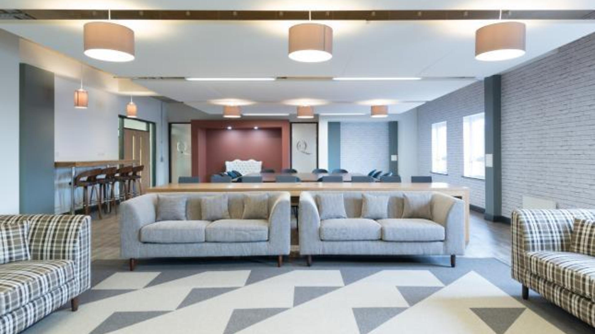 Apartments to Rent by JLL at The Court, Leeds, LS3, communal lounge area