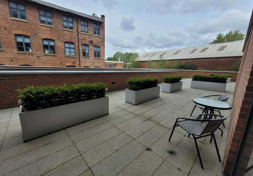 Apartments to Rent by Northern Group at Flint Glass Wharf, Manchester, M4, private terrace