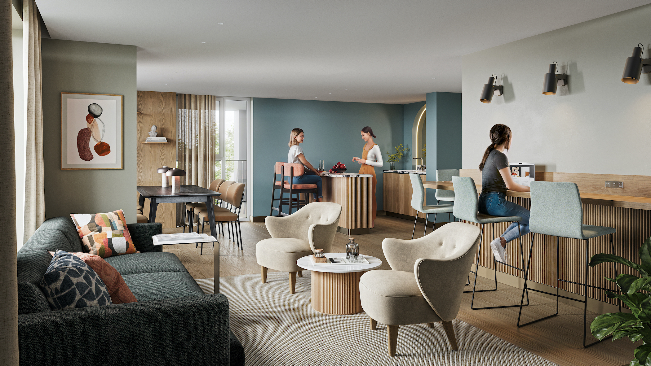 Apartments to Rent by Apo at Apo at The Holloway, Birmingham, B1, The Little Local CGI