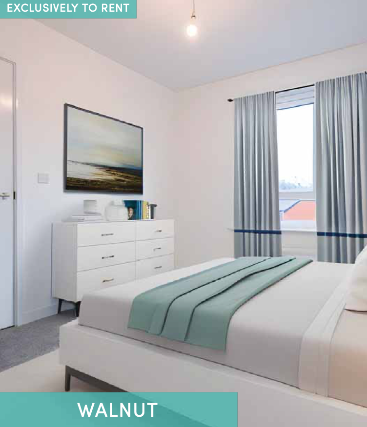 Houses and Apartments to Rent by Simple Life in The Gateway, Ardwick, Greater Manchester, M12, The Walnut bedroom