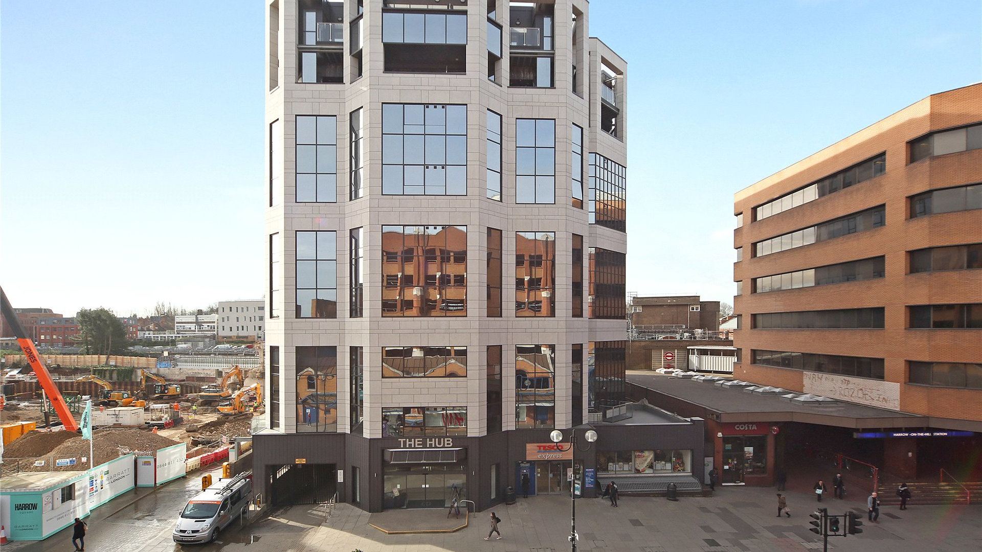 Apartments to Rent by JLL at The Hub, Harrow, HA1, development panoramic