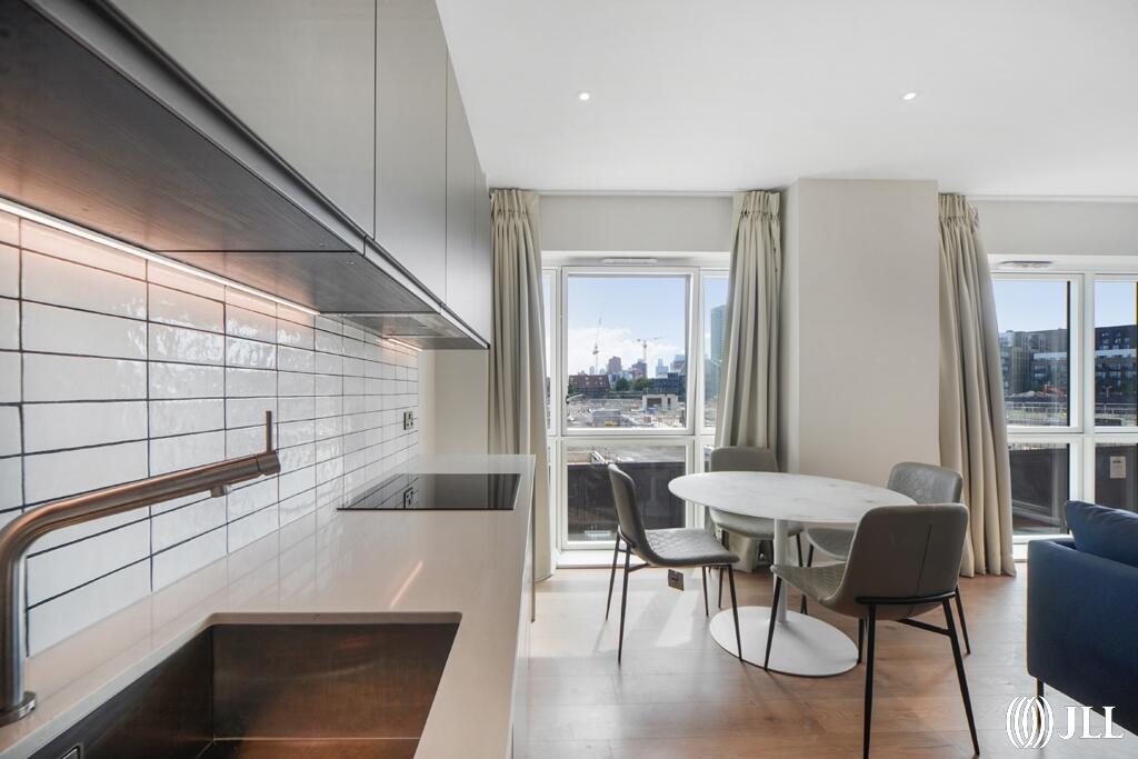 Houses and Apartments to Rent by JLL at Sugar House Island, Newham, E15, kitchen dining area