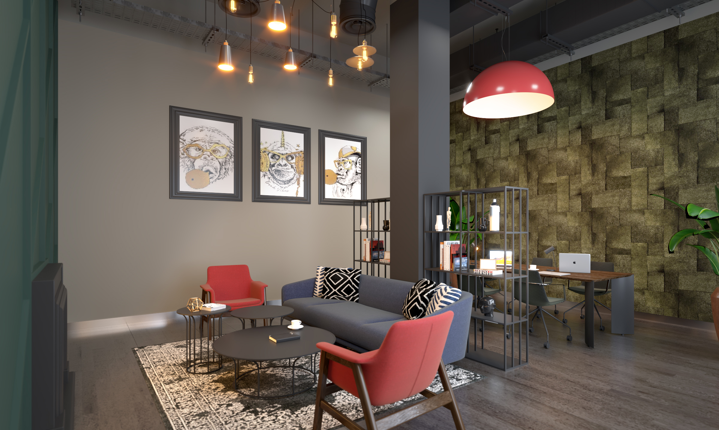 Apartments to Rent by Centrick in The Saxons, Leicester, LE1, coworking area