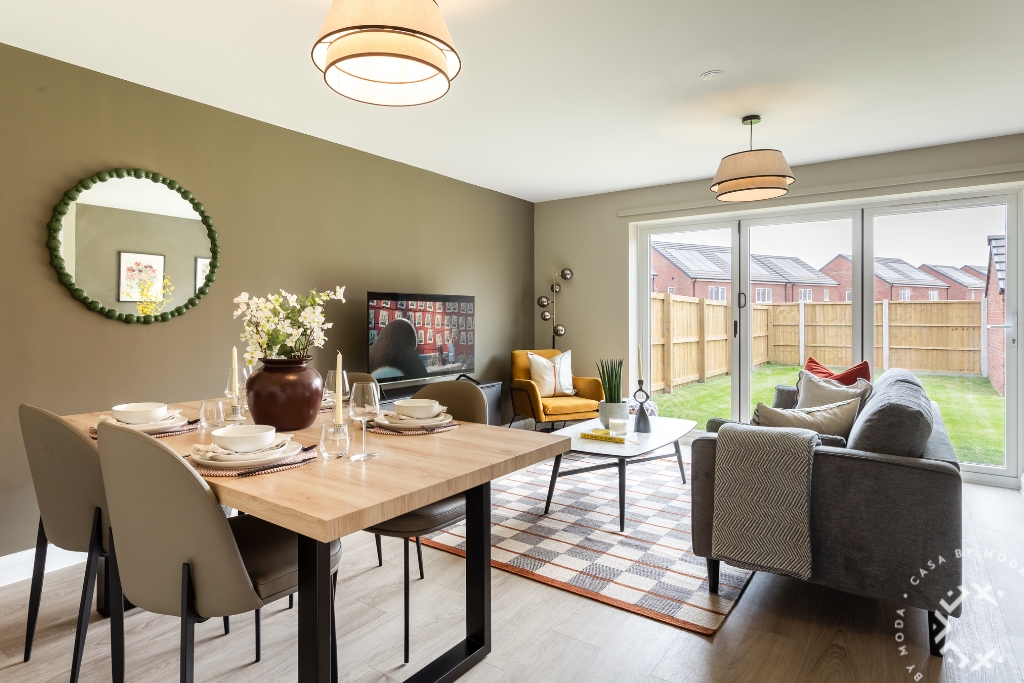 Houses to Rent by Casa at Moda at Casa at Westmoor Grange, Doncaster, DN3, living dining area