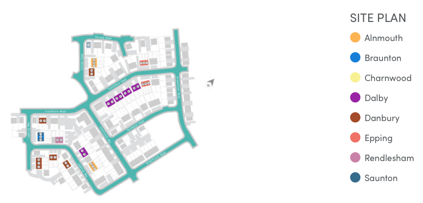 Houses to Rent by Simple Life in Lakedale at Whiteley Meadows, Whiteley, Hampshire, PO15, site plan