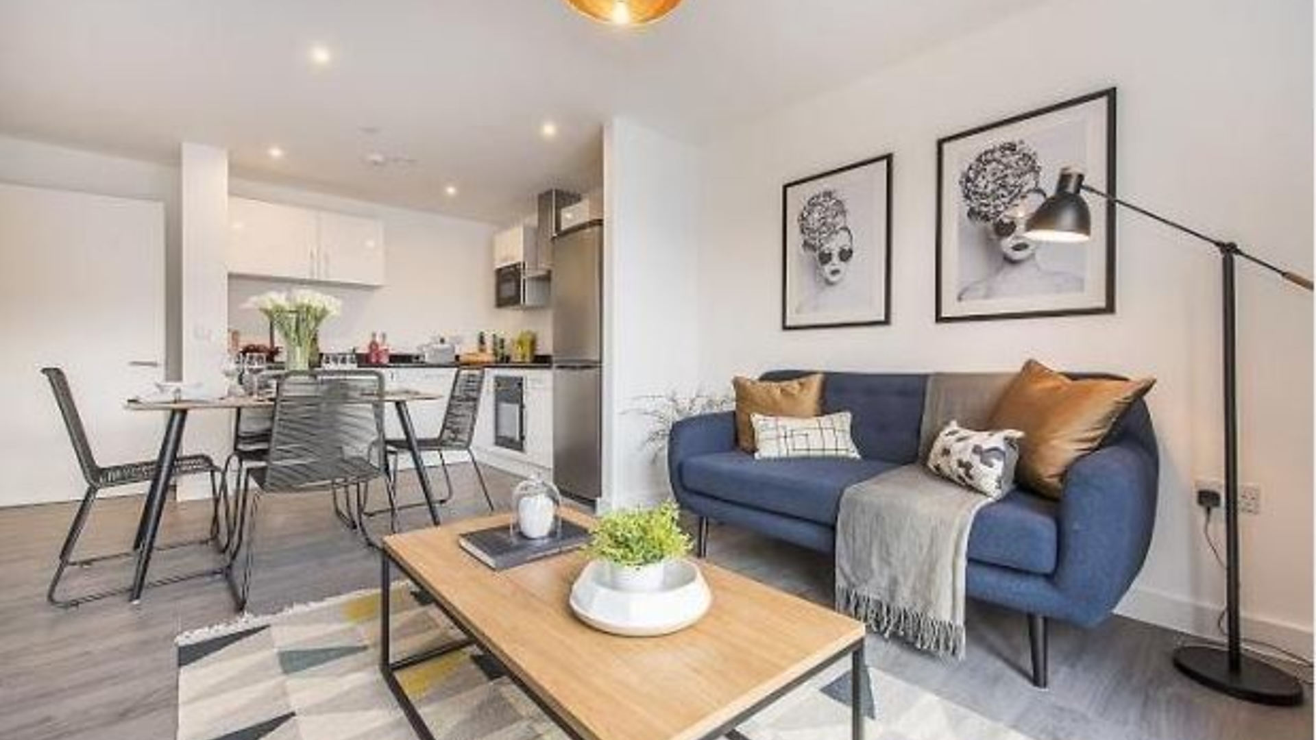 Apartments to Rent by Savills at The Cargo, Liverpool, L1, living kitchen dining area