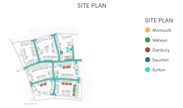 Houses to Rent by Simple Life in Cherrywood Grange, Exeter, EX1, site plan