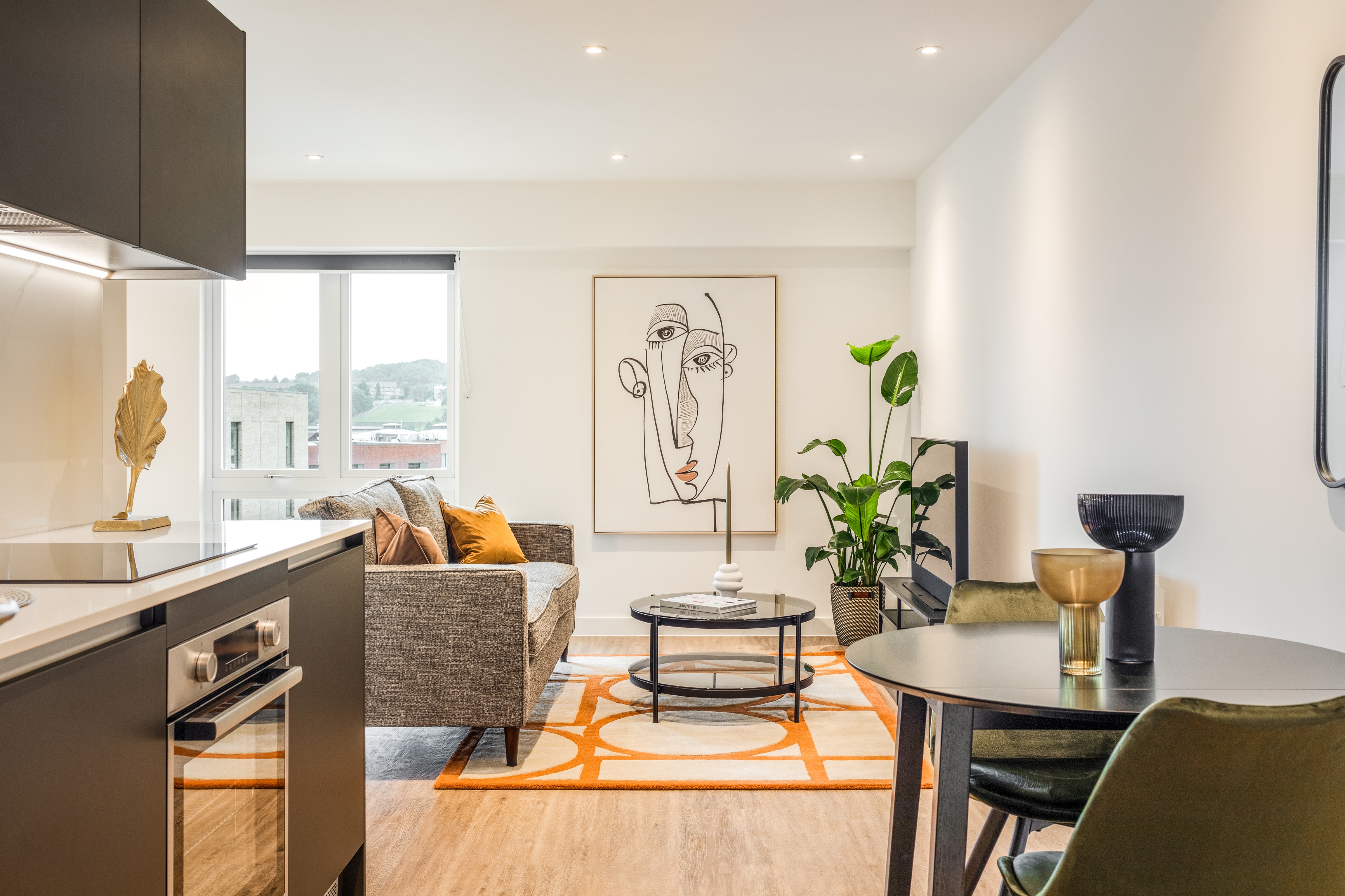 Apartments to Rent by Platform_ at Platform_Sheffield, Sheffield, S1, kitchen dining living area