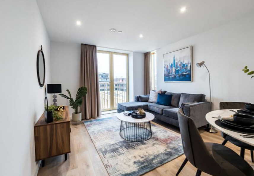 Apartments to Rent by Northern Group at The Quarters, Manchester, M1, living dining area