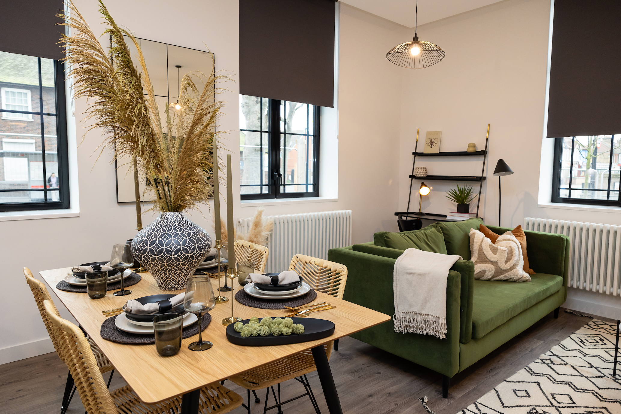 Apartments to Rent by Populo Living at The Didsbury, Newham, E6, living dining area