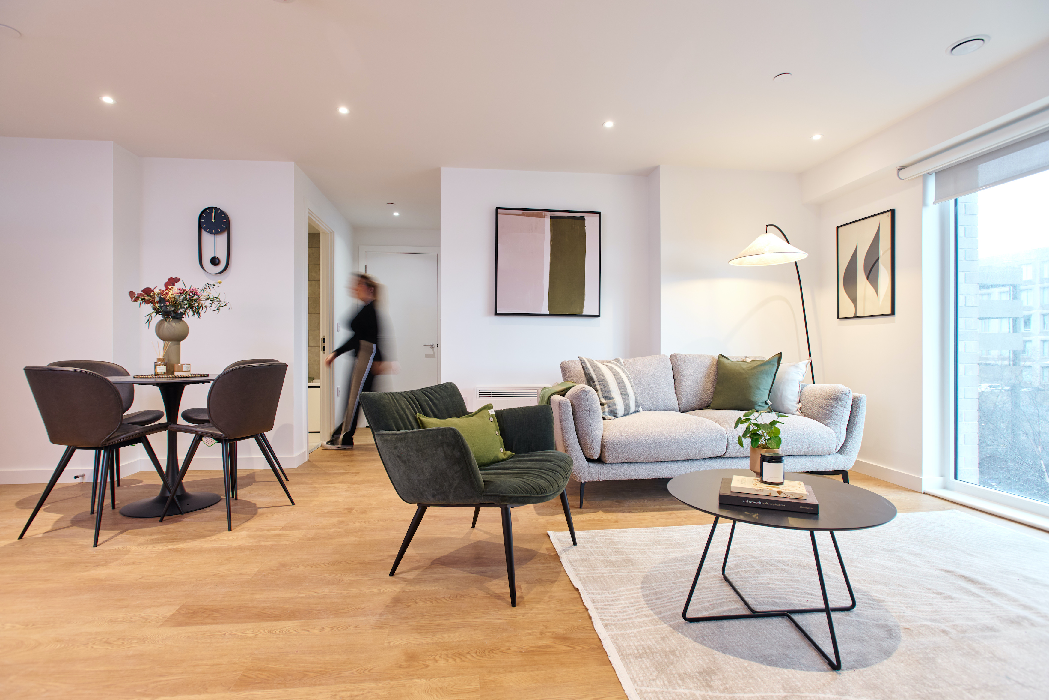 Apartments to Rent by Apo at Apo at The Holloway, Birmingham, B1, living dining area